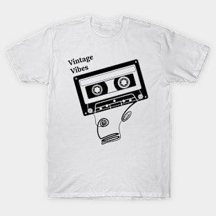 Vintage Vibes Retro Cassette Tape T-Shirt